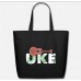 Ukulele Hawaii Birthday Gift Summer Vacation Black Eco-Friendly Tote Bag